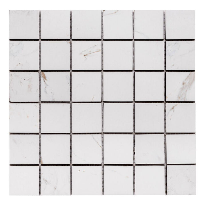 Huntington 12" x 12" Porcelain Grid Mosaic Wall & Floor Tile
