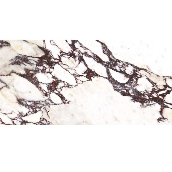 Cala Rosso 12" x 24" Glossy Porcelain Marble Look Wall & Floor Tile