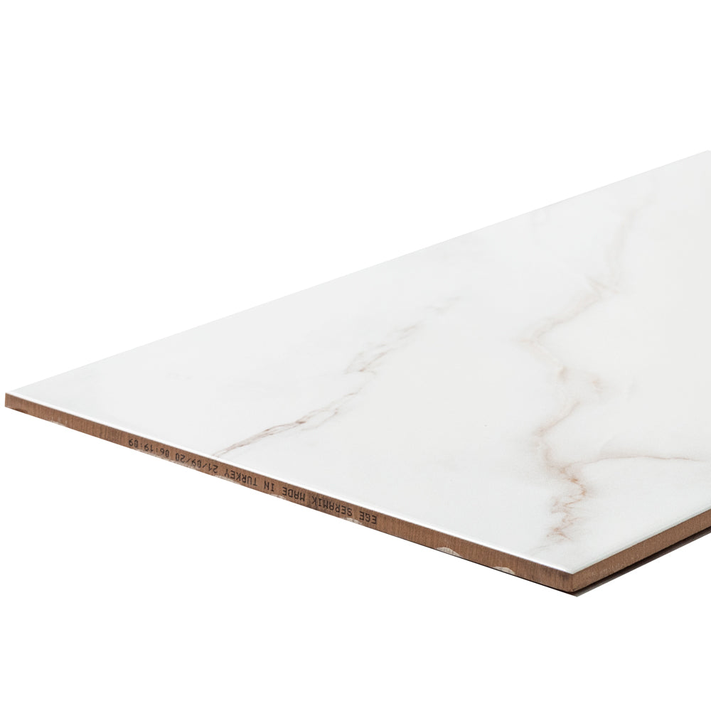 Huntington 12" x 24" White Porcelain Matte Tile