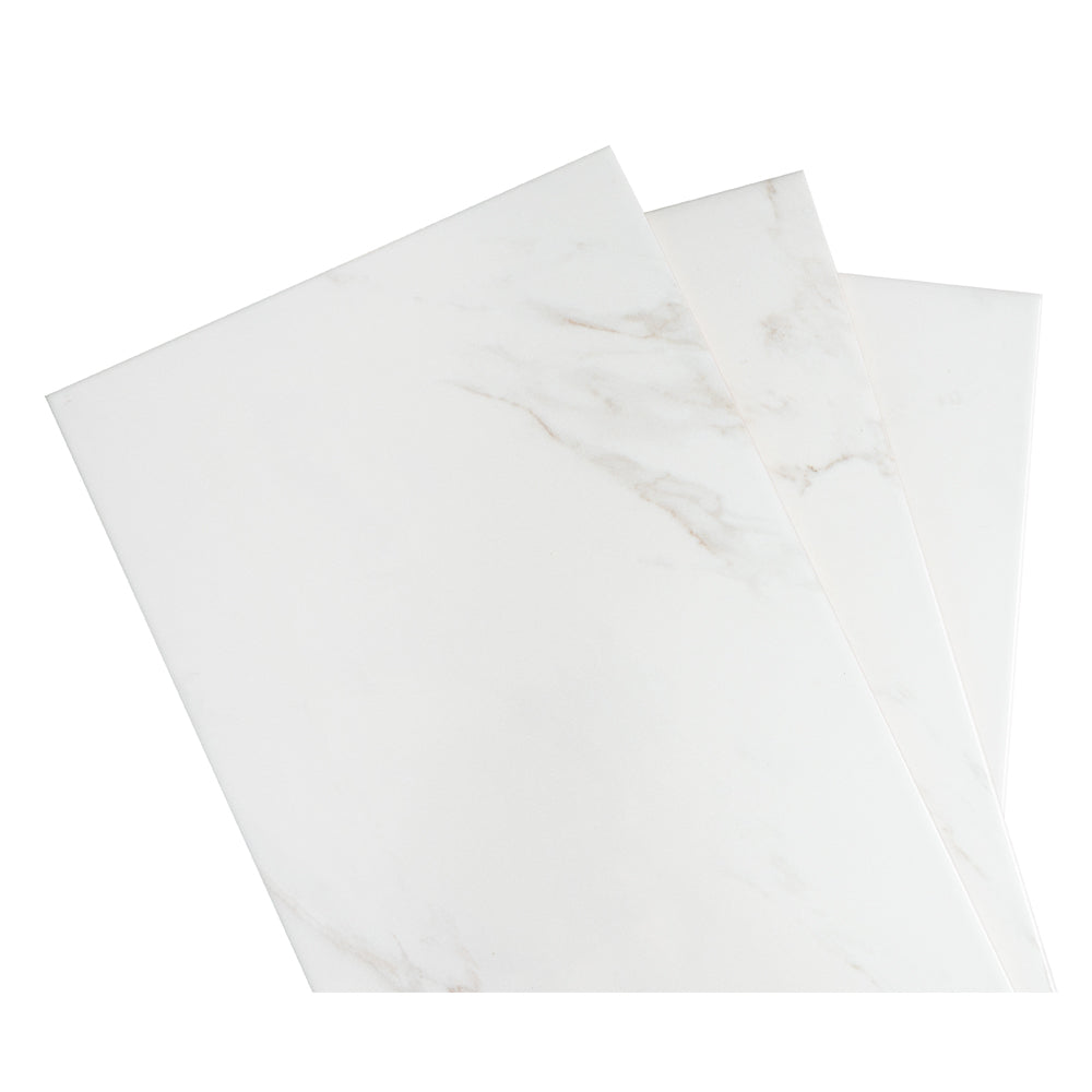 Huntington 12" x 24" White Porcelain Matte Tile