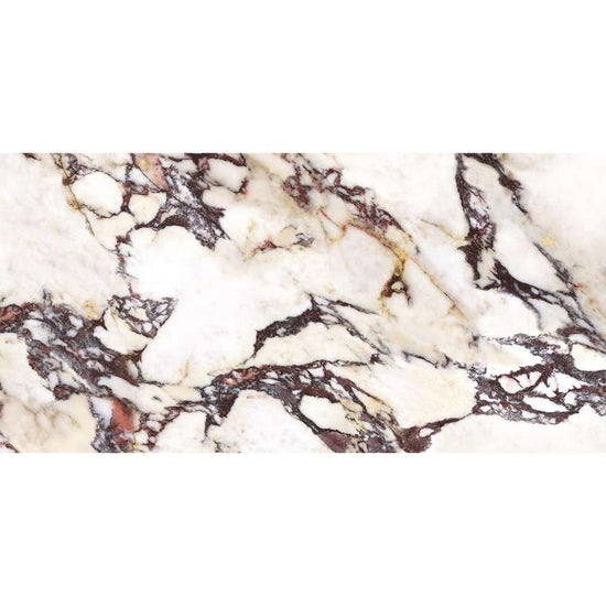 Cala Rosso 24" x 48" Glossy Porcelain Marble Look Wall & Floor Tile