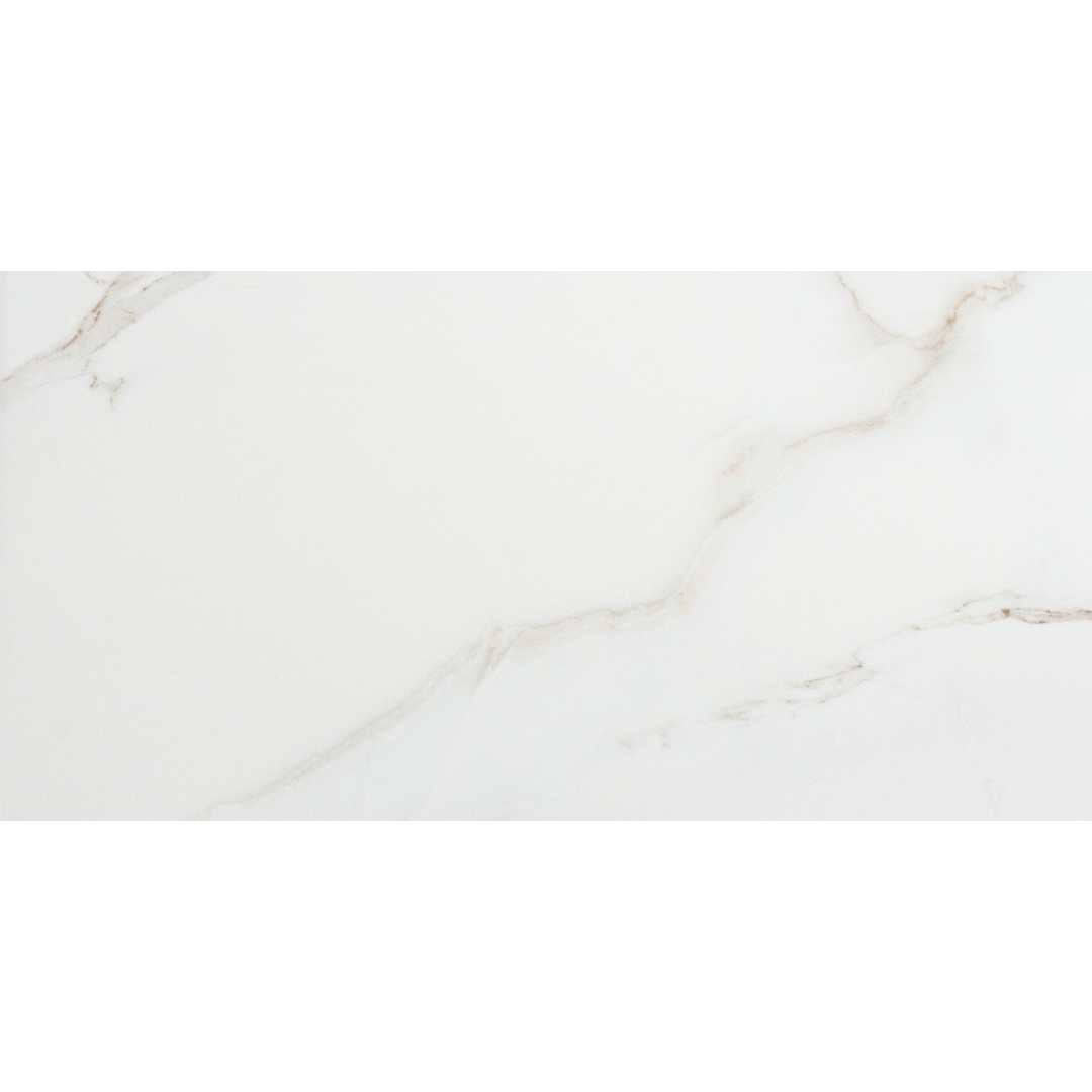 Huntington 24" x 48" White Porcelain Polished Tile