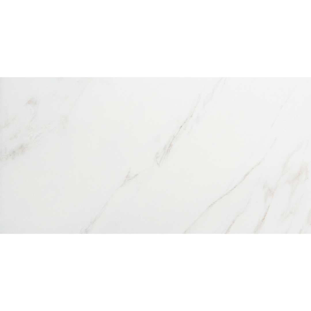 Huntington 24" x 48" White Porcelain Polished Tile