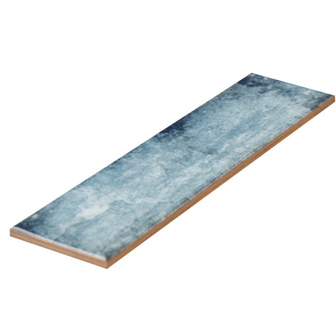 Avila 3" x 12" Blue Ceramic Glossy Tile