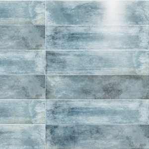 Avila 3" x 12" Blue Ceramic Glossy Tile