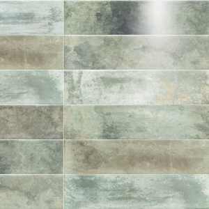 Avila 3" x 12" Green Ceramic Glossy Tile