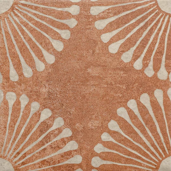 Amanecer 8" x 8" Satin Porcelain Patterned Floor & Wall Tile