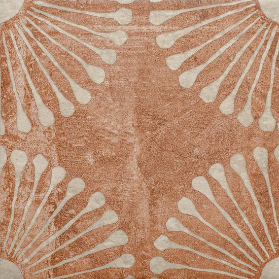 Amanecer 8" x 8" Satin Porcelain Patterned Floor & Wall Tile