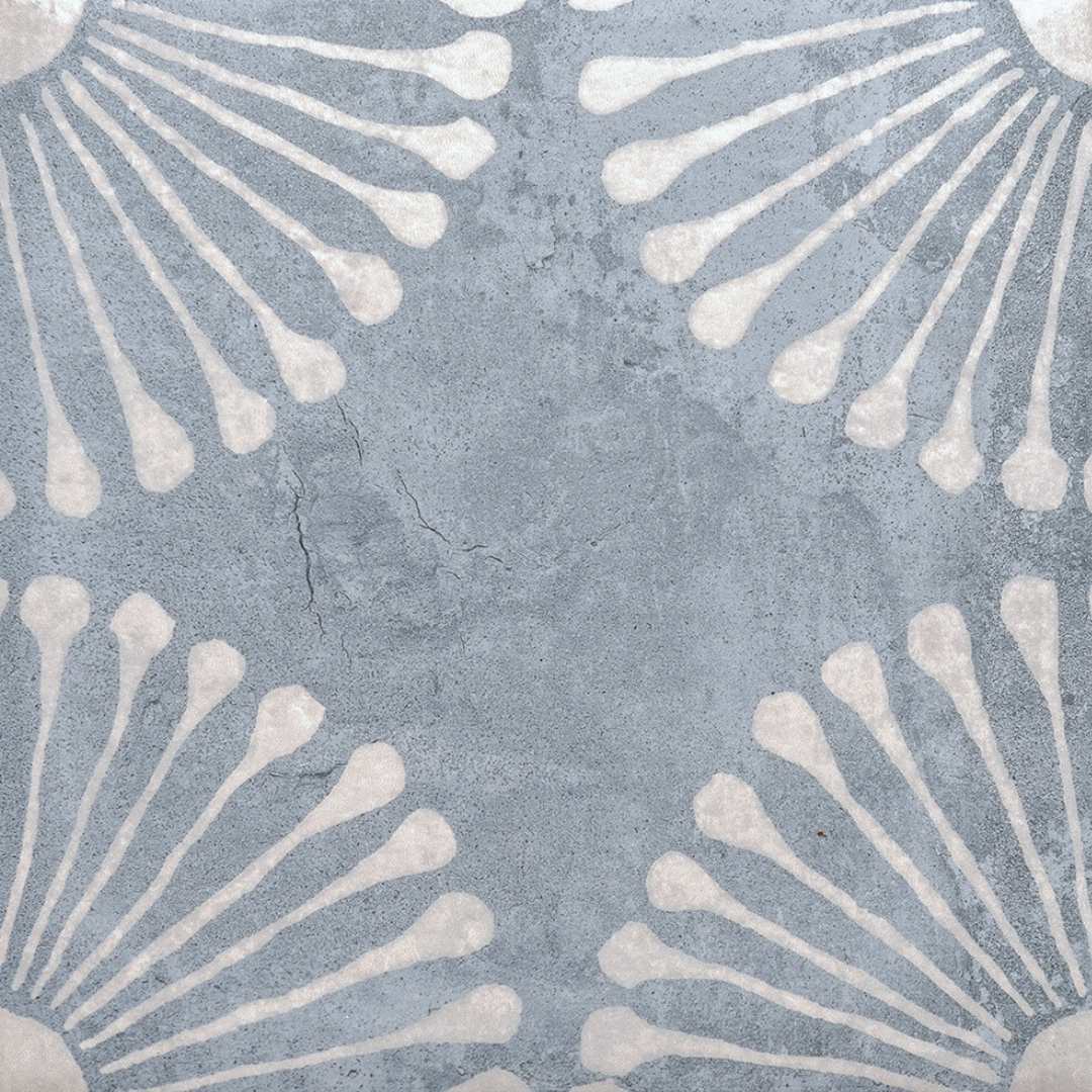 Amanecer 8" x 8" Azul Porcelain Satin Tile