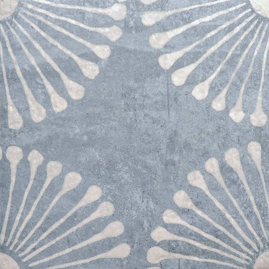 Amanecer 8" x 8" Satin Porcelain Patterned Floor & Wall Tile