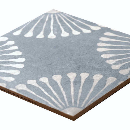 Amanecer 8" x 8" Satin Porcelain Patterned Floor & Wall Tile