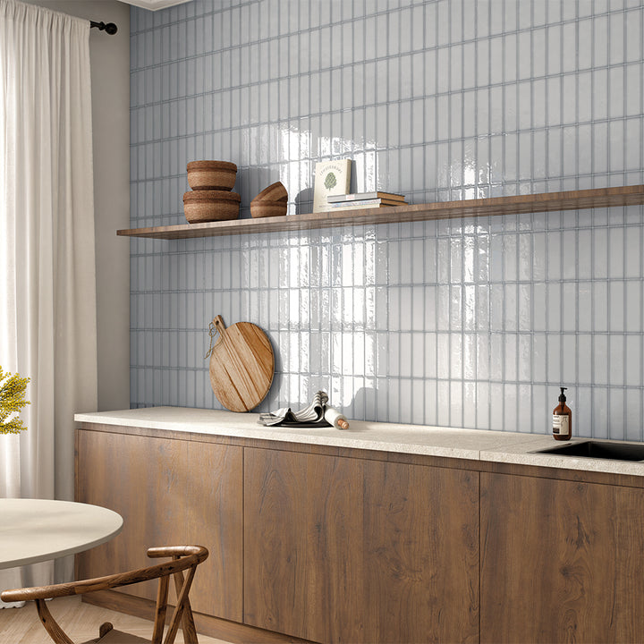 Coast 2.5"x8" Gris Porcelain Glossy Tile