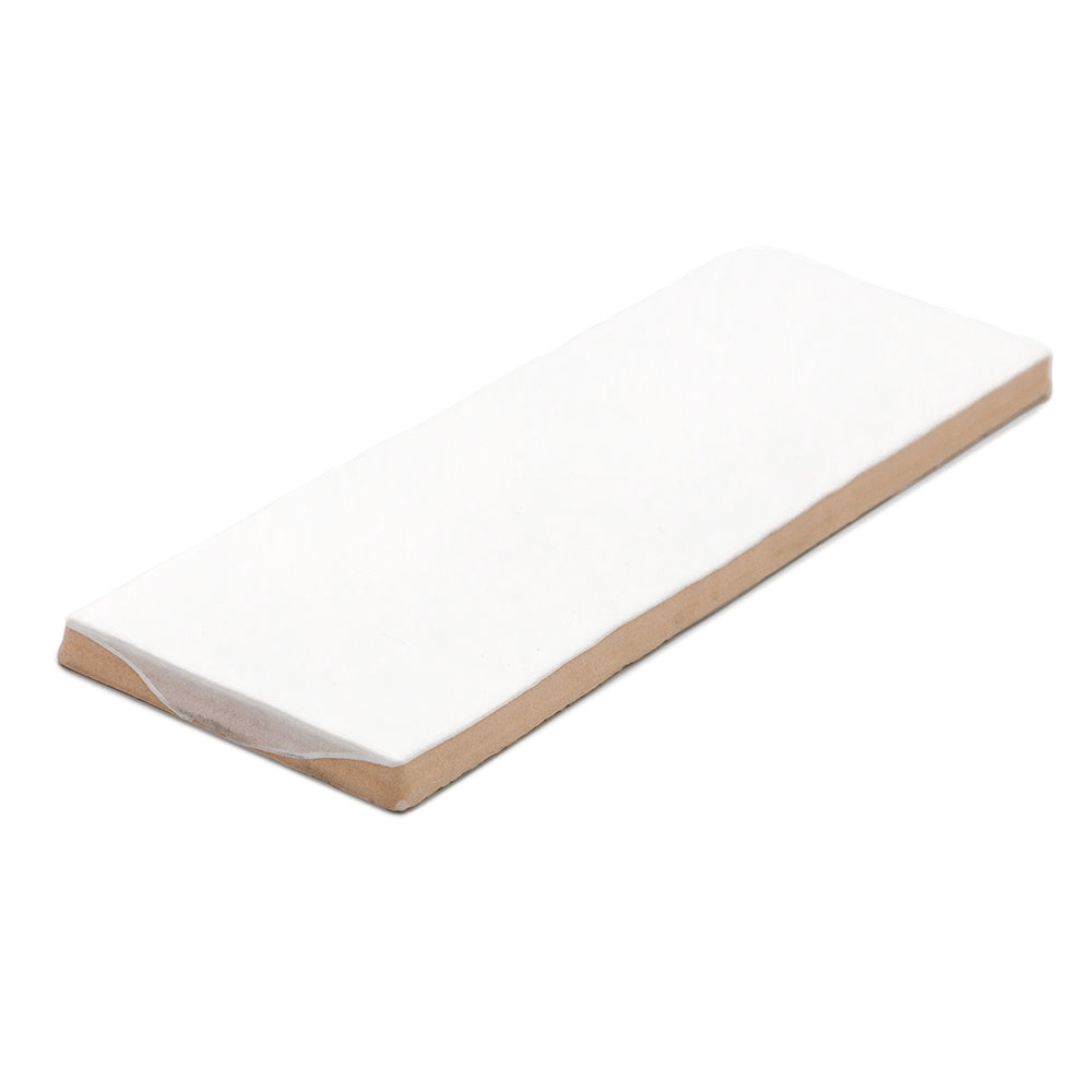 Zellige 2.5"x8" All White Ceramic Glossy Tile