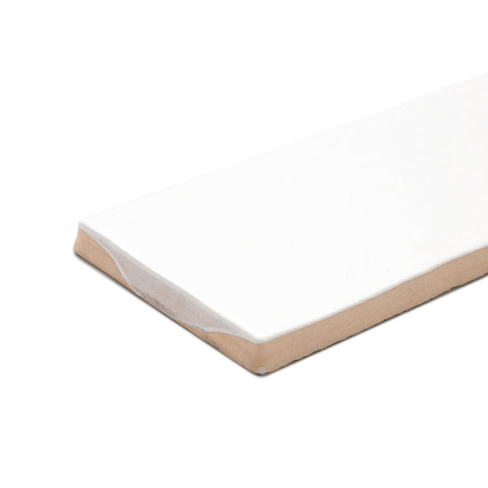 Zellige 2.5"x8" All White Ceramic Glossy Tile