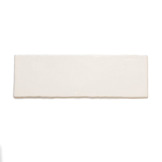 Zellige 2.5 "x 8" Blanco Ceramic Glossy Tile