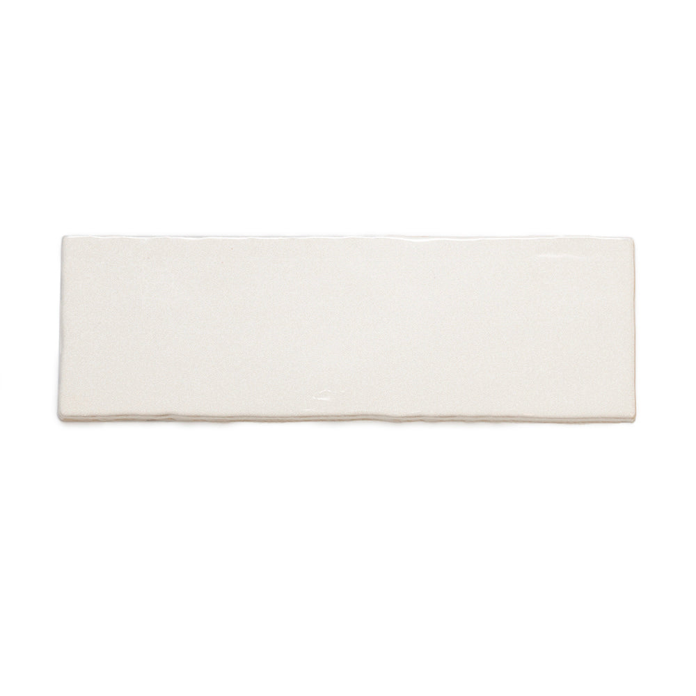 Zellige 2.5 "x 8" Blanco Ceramic Glossy Tile