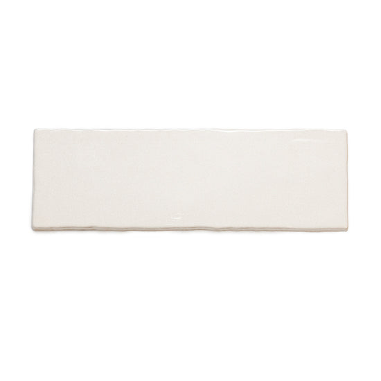 Zellige 2.5 "x 8" Blanco Ceramic Glossy Tile