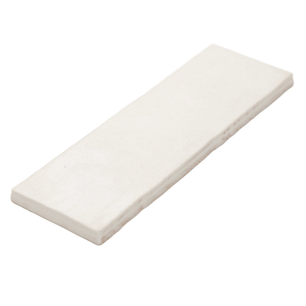 Zellige 2.5 "x 8" Blanco Ceramic Glossy Tile