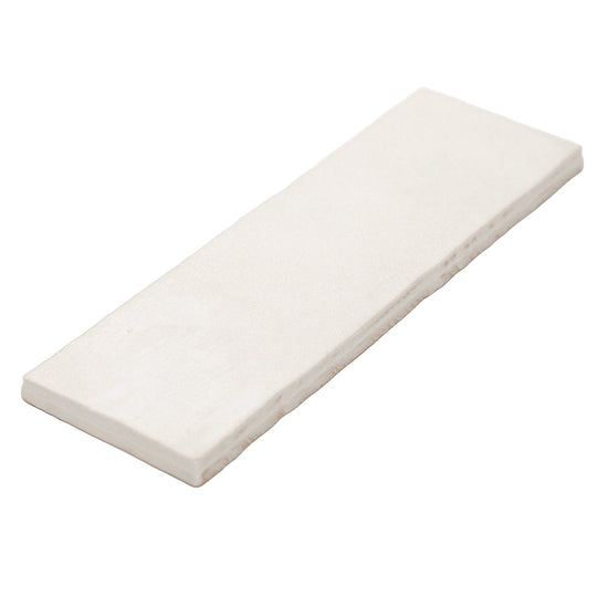 Zellige 2.5 "x 8" Blanco Ceramic Glossy Tile