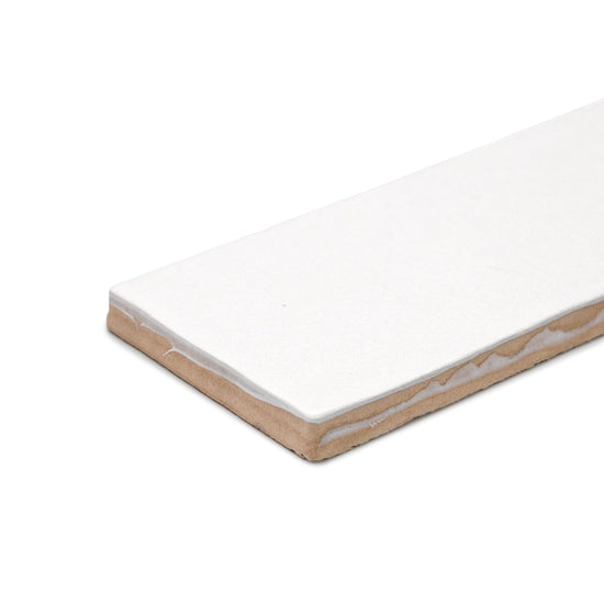 Zellige 2.5"x8" Light Ceramic Glossy Tile
