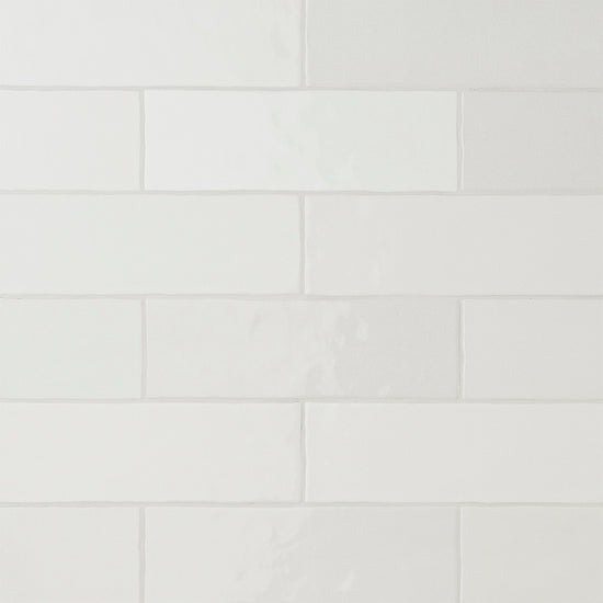 Zellige 2.5"x8" Light Ceramic Glossy Tile