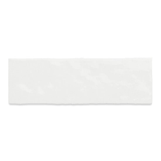 Zellige 2.5"x8" Light Ceramic Glossy Tile