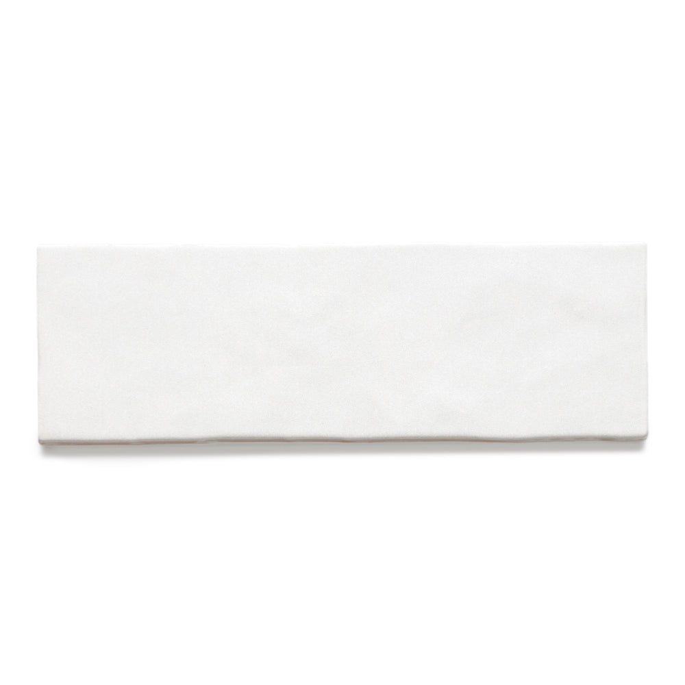 Zellige 2.5"x8" Light Ceramic Glossy Tile