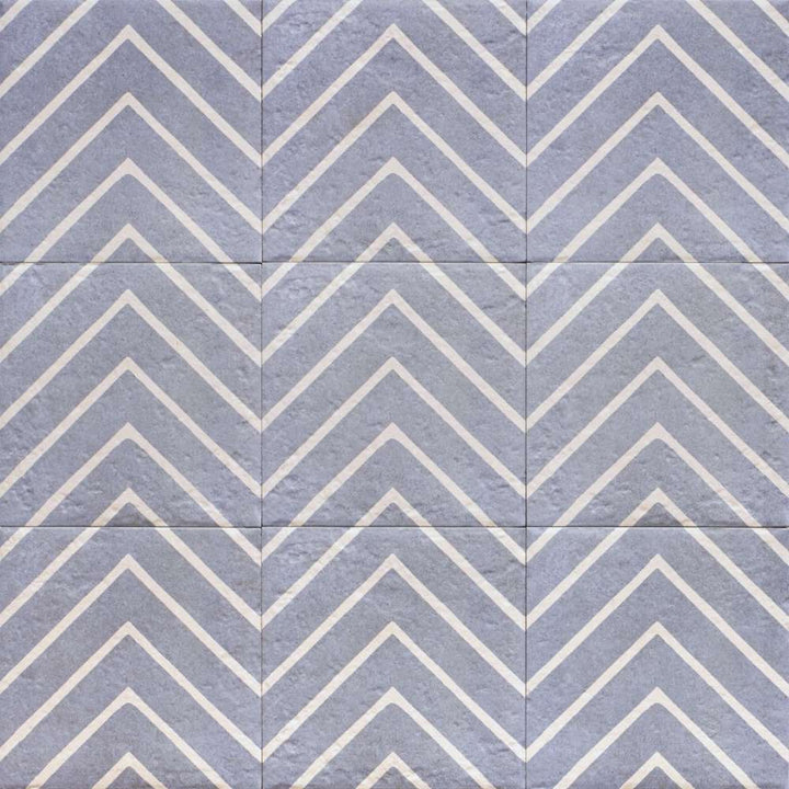 Verity Woven 8" x 8" Azul Porcelain Matte Tile
