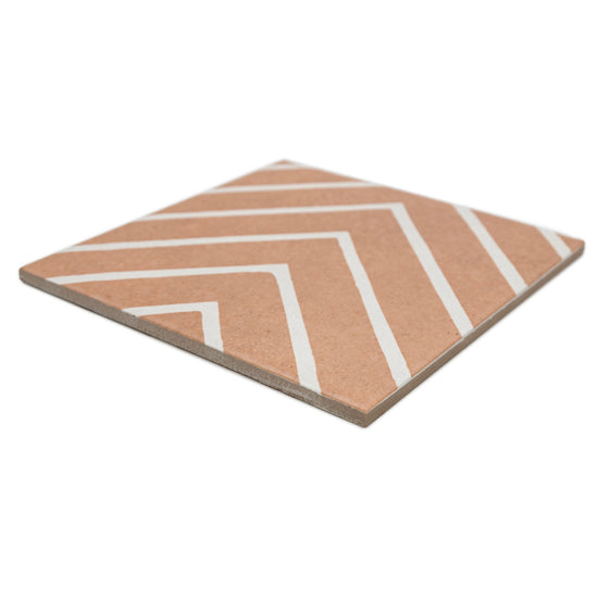 Verity Woven 8" x 8" Cotto Porcelain Matte Tile