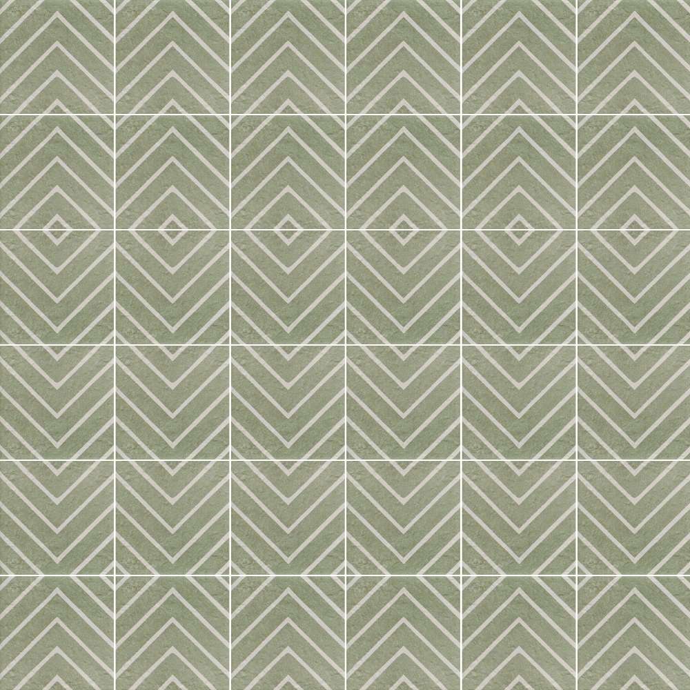 Verity Woven 8" x 8" Verde Porcelain Matte Tile