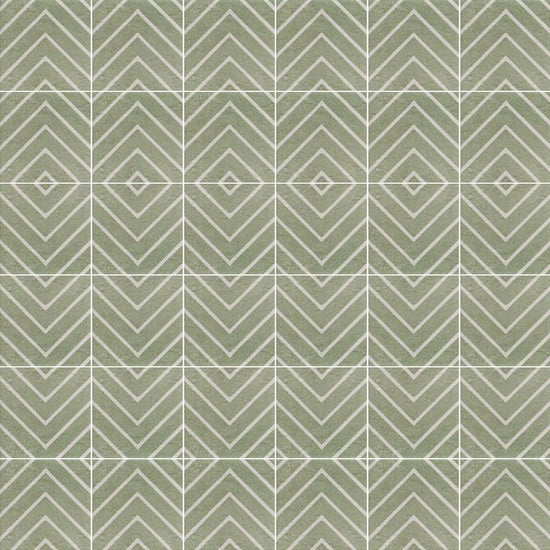 Verity Woven 8" x 8" Verde Porcelain Matte Tile