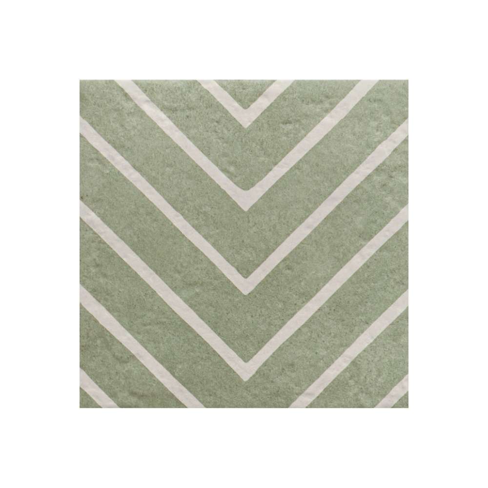 Verity Woven 8" x 8" Verde Porcelain Matte Tile