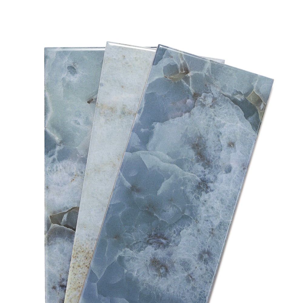 Isla 4" x 12" Aqua Ceramic Glossy Tile