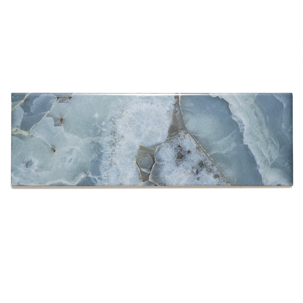 Isla 4" x 12" Aqua Ceramic Glossy Tile