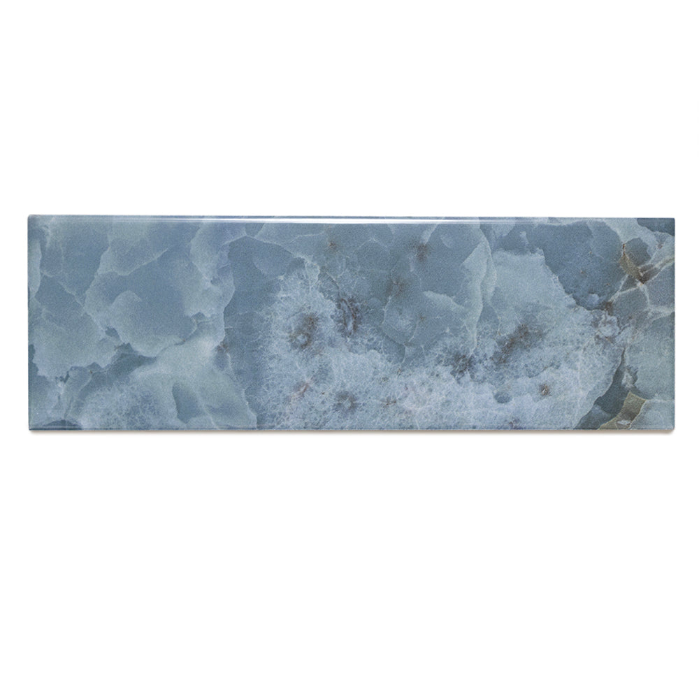 Isla 4" x 12" Aqua Ceramic Glossy Tile