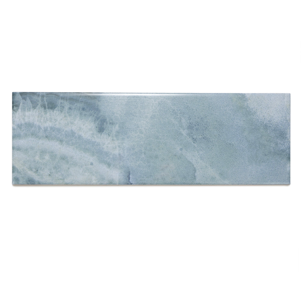 Isla 4" x 12" Aqua Ceramic Glossy Tile