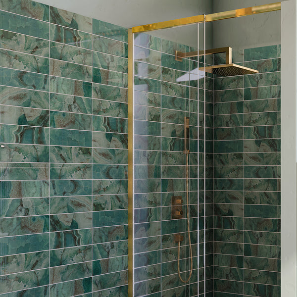 Isla 4"x12" Emerald Ceramic Glossy Tile