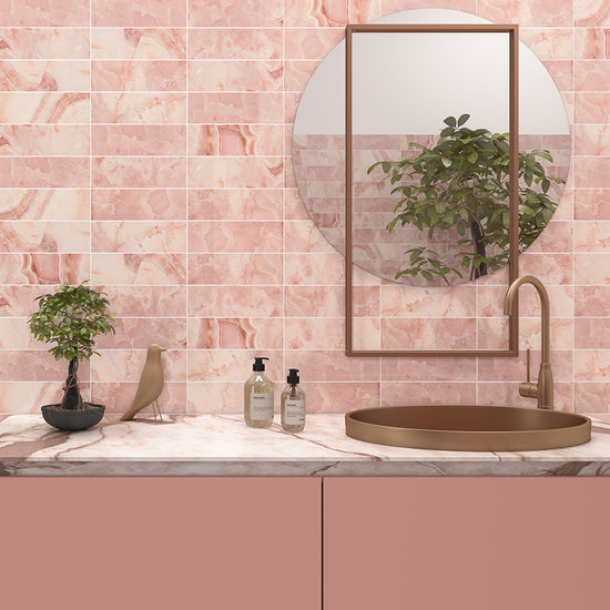 Isla 4" x 12" Rosewood Ceramic Glossy Tile