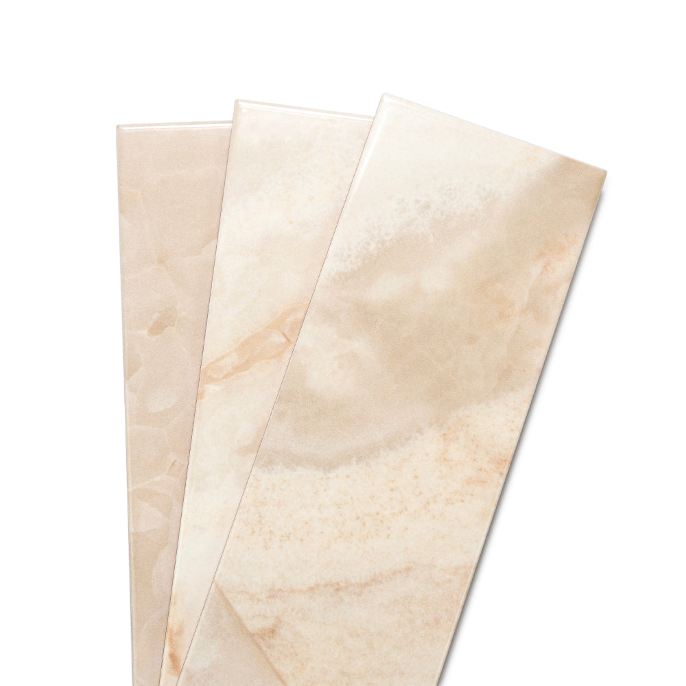 Isla 4" x 12" Sand Ceramic Glossy Tile