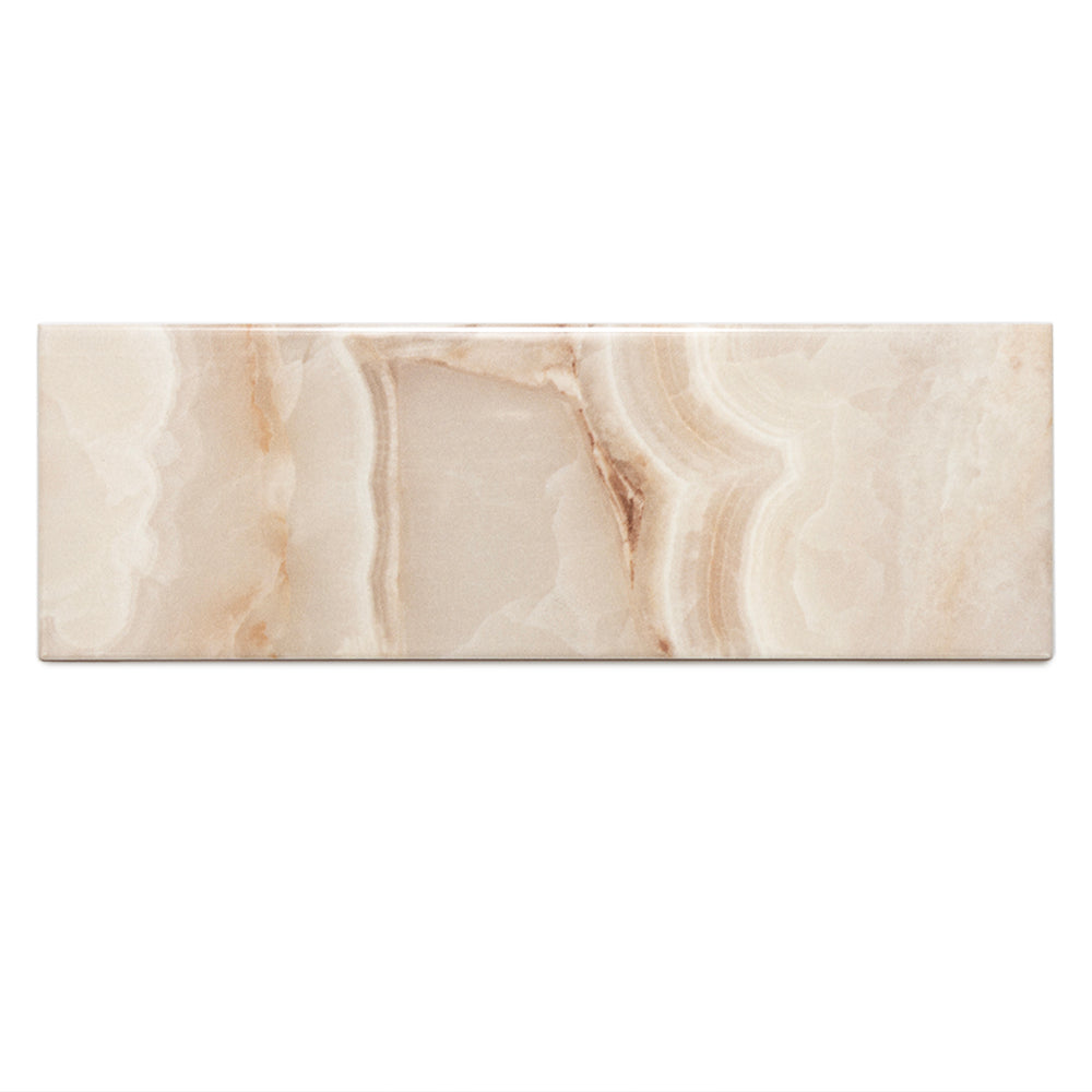 Isla 4" x 12" Sand Ceramic Glossy Tile