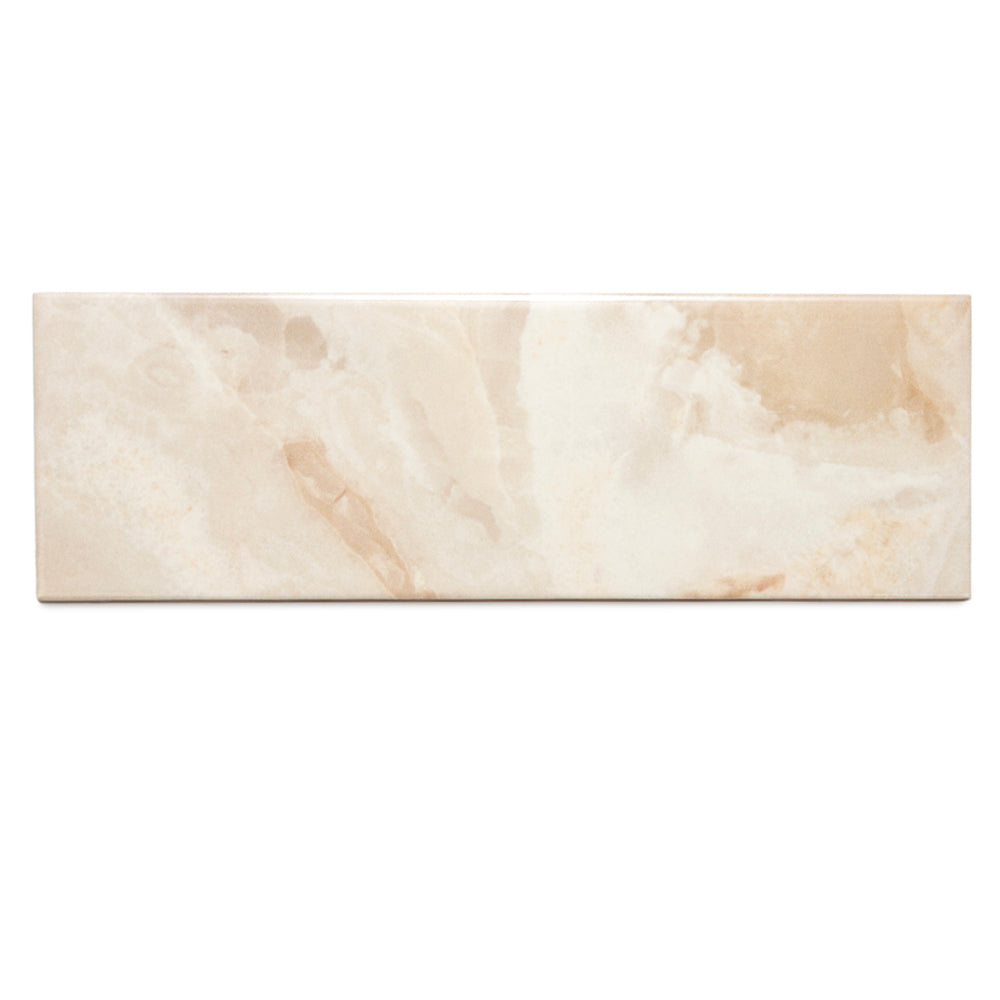 Isla 4" x 12" Sand Ceramic Glossy Tile