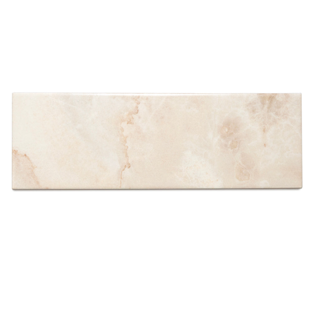 Isla 4" x 12" Sand Ceramic Glossy Tile
