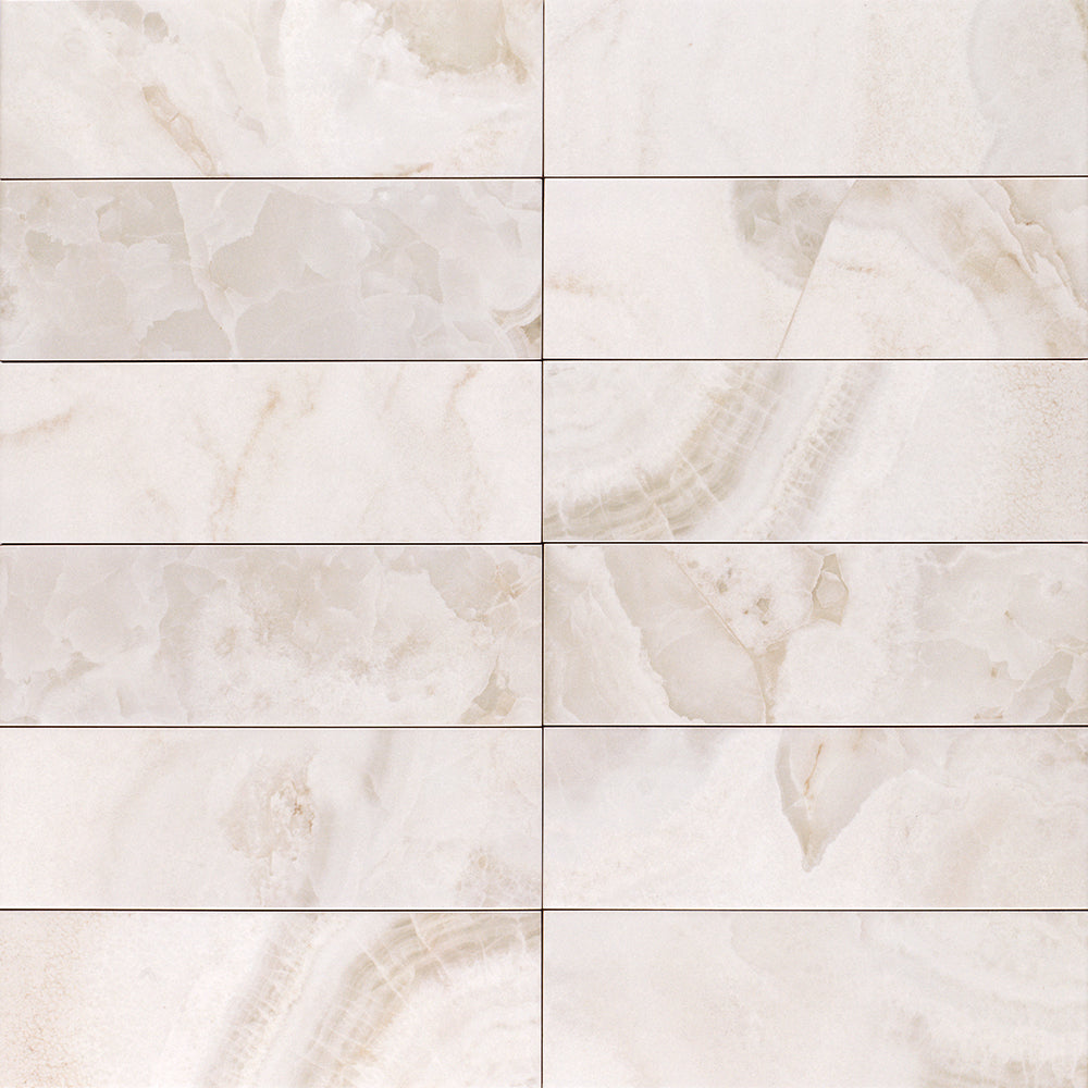 Isla 4" x 12" Snow Ceramic Glossy Tile