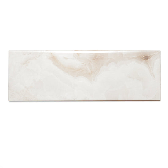 Isla 4" x 12" Snow Ceramic Glossy Tile