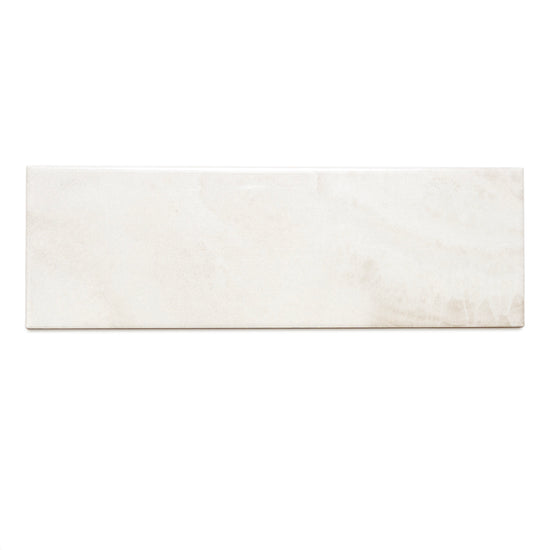 Isla 4" x 12" Snow Ceramic Glossy Tile