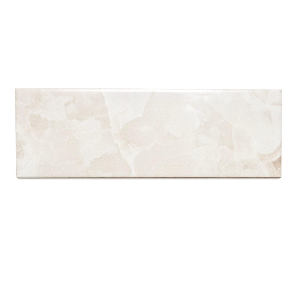 Isla 4" x 12" Snow Ceramic Glossy Tile