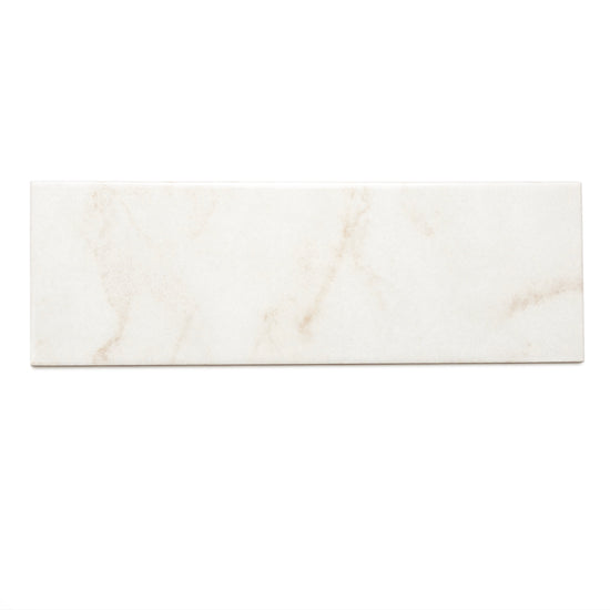 Isla 4" x 12" Snow Ceramic Glossy Tile