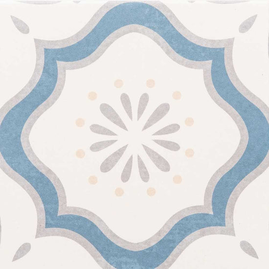 DaVinci 8" x 8" Blue Porcelain Matte Tile