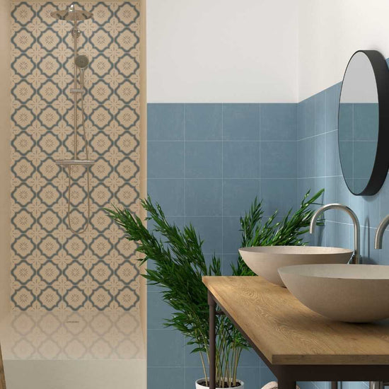 DaVinci 8" x 8" Blue Porcelain Matte Tile