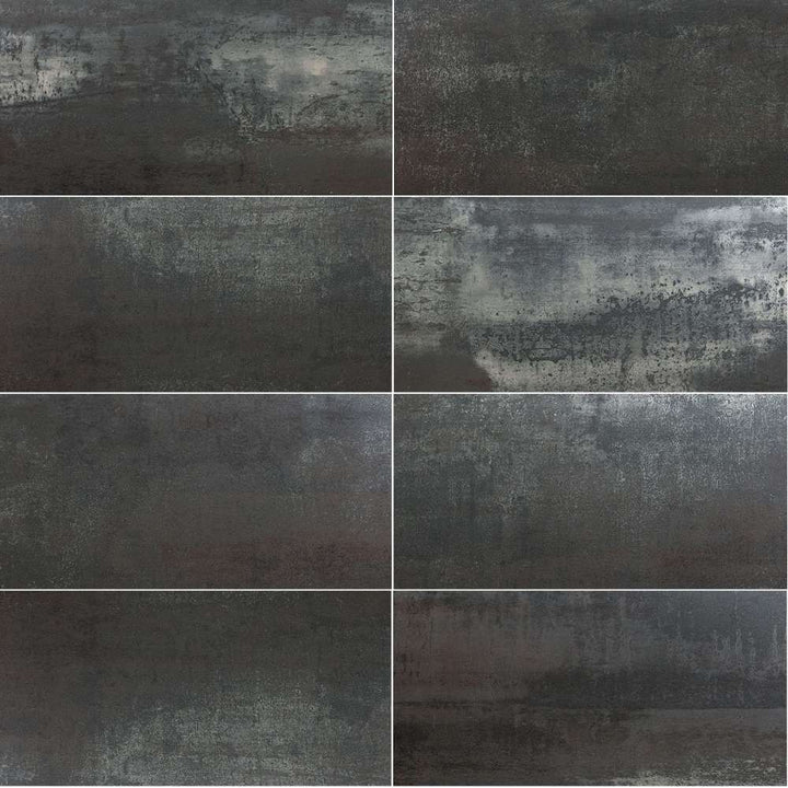 Metallica 12" x 24" Porcelain Metal Look Wall & Floor Tile